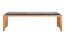 Orsina Contemporary Design Rose Gold Bench, Sleek Garden Bench For Outdoor, Leather Upholstered Dining Bench - thumbnail 6