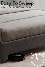 Home Discount Vida Designs Victoria Double Bed Frame Velvet Fabric UKFR Storage in Dark Grey - thumbnail 5