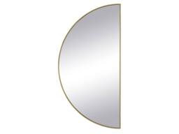 Vente-unique Set Of 2 Half-Circle Design Metal Mirror - W.50 X H.100 Cm - Gilded in Gold - thumbnail 5