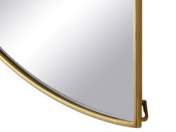 Vente-unique Set Of 2 Half-Circle Design Metal Mirror - W.50 X H.100 Cm - Gilded in Gold - thumbnail 8