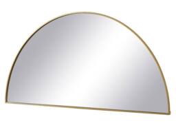Vente-unique Set Of 2 Half-Circle Design Metal Mirror - W.50 X H.100 Cm - Gilded in Gold - thumbnail 7