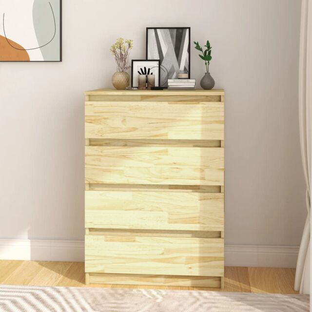 Berkfield Home Side Cabinet 60x36x84 cm Solid Pinewood in Brown - Size: 60 x 36 x 84 cm - image 1