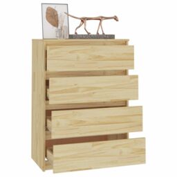 Berkfield Home Side Cabinet 60x36x84 cm Solid Pinewood in Brown - Size: 60 x 36 x 84 cm - thumbnail 6