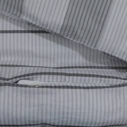 Berkfield Home Elegant Duvet Cover Set Grey 200x200 cm Cotton - thumbnail 4