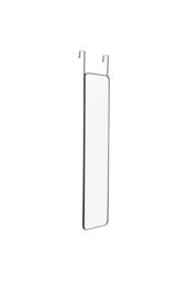 Living and Home Black Rounded Rectangular Metal Frame Door/Wall Mount Mirror for Hallway, Bedroom & Bathroom, 28cm W x 118cm H - thumbnail 5