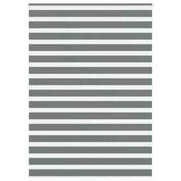 Berkfield Home Elegant Zebra Blind Dark Grey 155x200 cm Fabric Width 150.9 cm Po - thumbnail 2