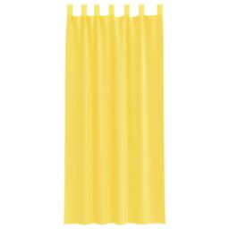 Berkfield Home Voile Curtains with Rod Pockets 2 pcs Yellow - thumbnail 4
