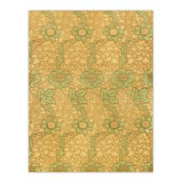 Artery8 William Morris Framed Wall Art Kennet Floral Pattern Orange Green - Size: A4 - thumbnail 3