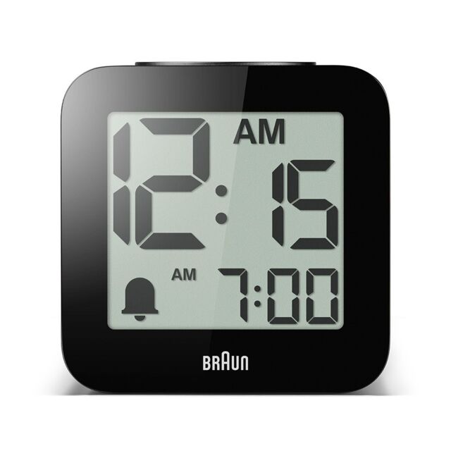 Braun Digital Speaking Alarm Clock in Black - image 1