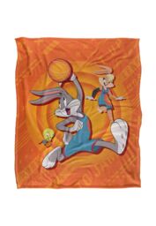 Warner Brothers Space Jam 2 Silky Touch Super Soft Throw Blanket 152x127cm in White - Size: 152x127 cm - thumbnail 1