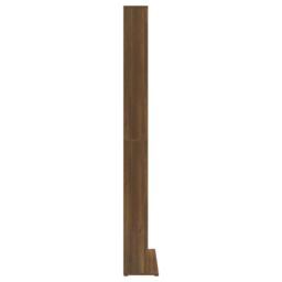 Berkfield Home CD Cabinet Brown Oak 102x23x177.5 cm Engineered Wood - thumbnail 4