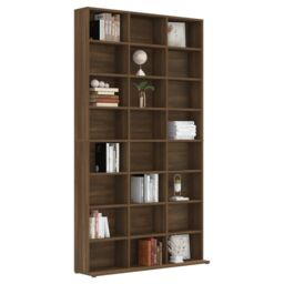 Berkfield Home CD Cabinet Brown Oak 102x23x177.5 cm Engineered Wood - thumbnail 5