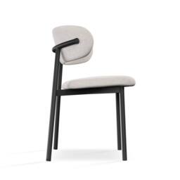More4Homes Juno Concrete Ceramic Dining Table & 6 Myla Linen Chairs in Beige - thumbnail 6