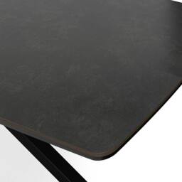 More4Homes Juno Concrete Ceramic Dining Table & 6 Myla Linen Chairs in Beige - thumbnail 4