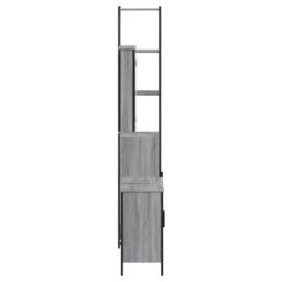 Berkfield Home 3 Piece Bathroom Furniture Set Grey Sonoma Engineered Wood - thumbnail 7