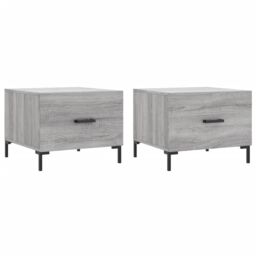 Berkfield Home Coffee Tables 2 pcs Grey Sonoma 50x50x40 cm Engineered Wood - Size: 50 x 50 x 40 cm - thumbnail 2