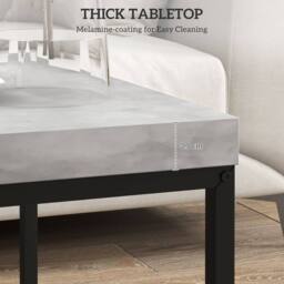 Wyld Haus Keco Set of 2 Grey Nesting Coffee Tables with 3.5cm Thick Tabletops - thumbnail 7