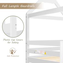 Merax 3FT White Bunk Bed, Children Cabin Bed, Single Bed for Kids - thumbnail 5
