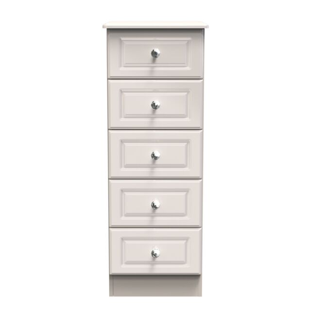 Ready Assembled 2 U Stratford 5 Drawer Tall Bedside (Ready Assembled) in Taupe - image 1