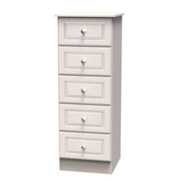 Ready Assembled 2 U Stratford 5 Drawer Tall Bedside (Ready Assembled) in Taupe - thumbnail 3