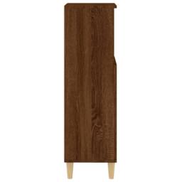 Berkfield Home Durable Bathroom Cabinet Brown Oak 30x30x100 cm Engineered Wood - Size: 30 x 30 x 100 cm - thumbnail 8