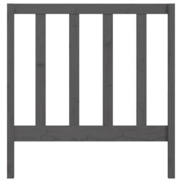 Berkfield Home Bed Headboard Grey 95x4x100 cm Solid Wood Pine - Size: 95 x 4 x 100 cm - thumbnail 4