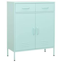 Berkfield Home Storage Cabinet Mint 80x35x101.5 cm Steel - thumbnail 2