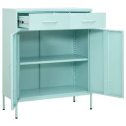 Berkfield Home Storage Cabinet Mint 80x35x101.5 cm Steel - thumbnail 5