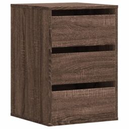 Berkfield Home Corner Chest of Drawers Brown Oak 40x41x58 cm Engineered Wood - Size: 40 x 41 x 58 cm - thumbnail 2