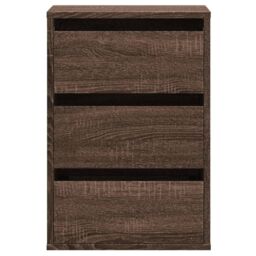 Berkfield Home Corner Chest of Drawers Brown Oak 40x41x58 cm Engineered Wood - Size: 40 x 41 x 58 cm - thumbnail 4