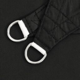 Berkfield Home Sunshade Sail Oxford Fabric Triangular 4x5x6.4 m Black - thumbnail 5
