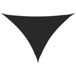 Berkfield Home Sunshade Sail Oxford Fabric Triangular 4x5x6.4 m Black - thumbnail 2