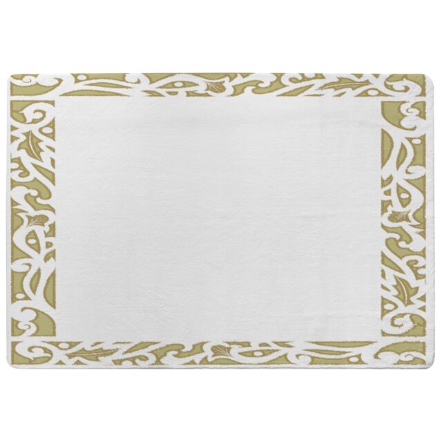 Benjamin Tate Design Egyptian Hieroglyphs Golden Border Rug in Natural - Size: Large - image 1