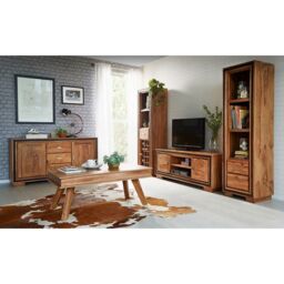 Indian Hub Jodhpur Sheesham Dining Bench - Medium - Wood - L40 x W100 x H45 cm in Brown - thumbnail 2