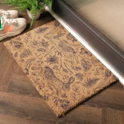 Artsy Mats Hare Print Doormat (60 x 40cm) in Brown - Size: 40 cm x 60 cm - thumbnail 4