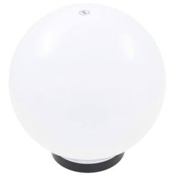 Berkfield Home LED Bowl Lamps 4 pcs Spherical 25 cm PMMA in White - thumbnail 4