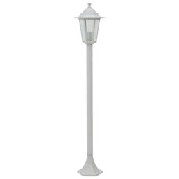 Berkfield Home Garden Post Lights 6 pcs E27 110 cm Aluminium White - thumbnail 3