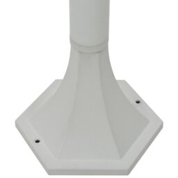 Berkfield Home Garden Post Lights 6 pcs E27 110 cm Aluminium White - thumbnail 6