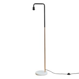 Talisman Industrial Copper And Black Floor Lamp With Solid Marble Base - thumbnail 4