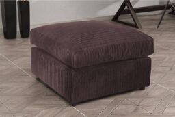 Snugg Furniture UK Limited Milo Jumbo Cord Fabric Footstool in Brown