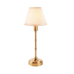 Netlighting Burley Rechargeable Table Lamp Fabric Ivy Shade 16cm in White