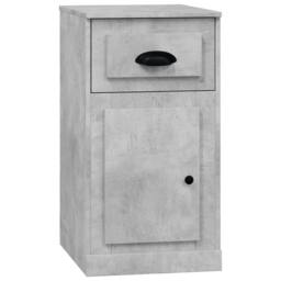 Berkfield Home Side Cabinet with Drawer Concrete Grey 40x50x75 cm Engineered Wood - Size: 40 x 50 x 75 cm - thumbnail 3