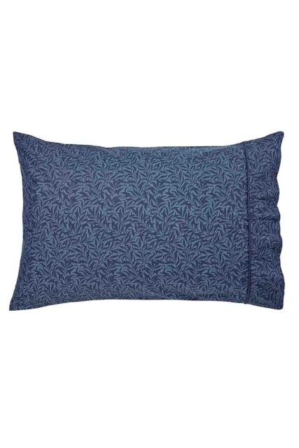 Morris & Co 'Strawberry Thief' Cotton Standard Pillowcase Pair in Blue - image 1