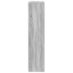 Berkfield Home Room Divider Bookcase 3-Tier Grey Sonoma 123x29x123 cm Engineered Wood - Size: 123 x 29 x 123 cm - thumbnail 6