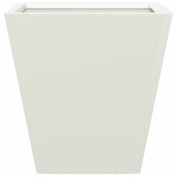 Berkfield Home Garden Planter White 30x30x30 cm Steel - Size: 30 x 30 x 30 cm - thumbnail 5