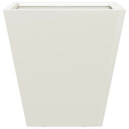 Berkfield Home Garden Planter White 30x30x30 cm Steel - Size: 30 x 30 x 30 cm - thumbnail 4