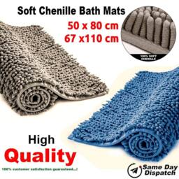 NESTLUNE Blue 67*100cm Mat Non-Slip Absorbent Bath Shower Mat Rug - thumbnail 3
