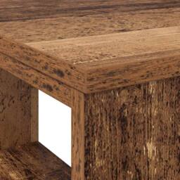 Berkfield Home Durable Corner Desk Old Wood Solid Reclaimed Wood Medium Corner Desk in Brown - thumbnail 8