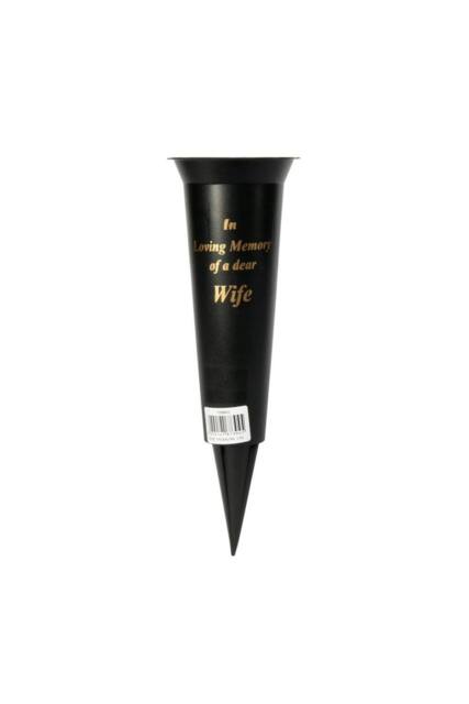 KDMD Black Wife Grave Vase 23cm 5 Pack - image 1