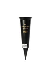 KDMD Black Wife Grave Vase 23cm 5 Pack - thumbnail 2